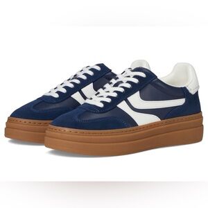 Steve Madden Dodge Platform Sneakers Navy Size 6.5
